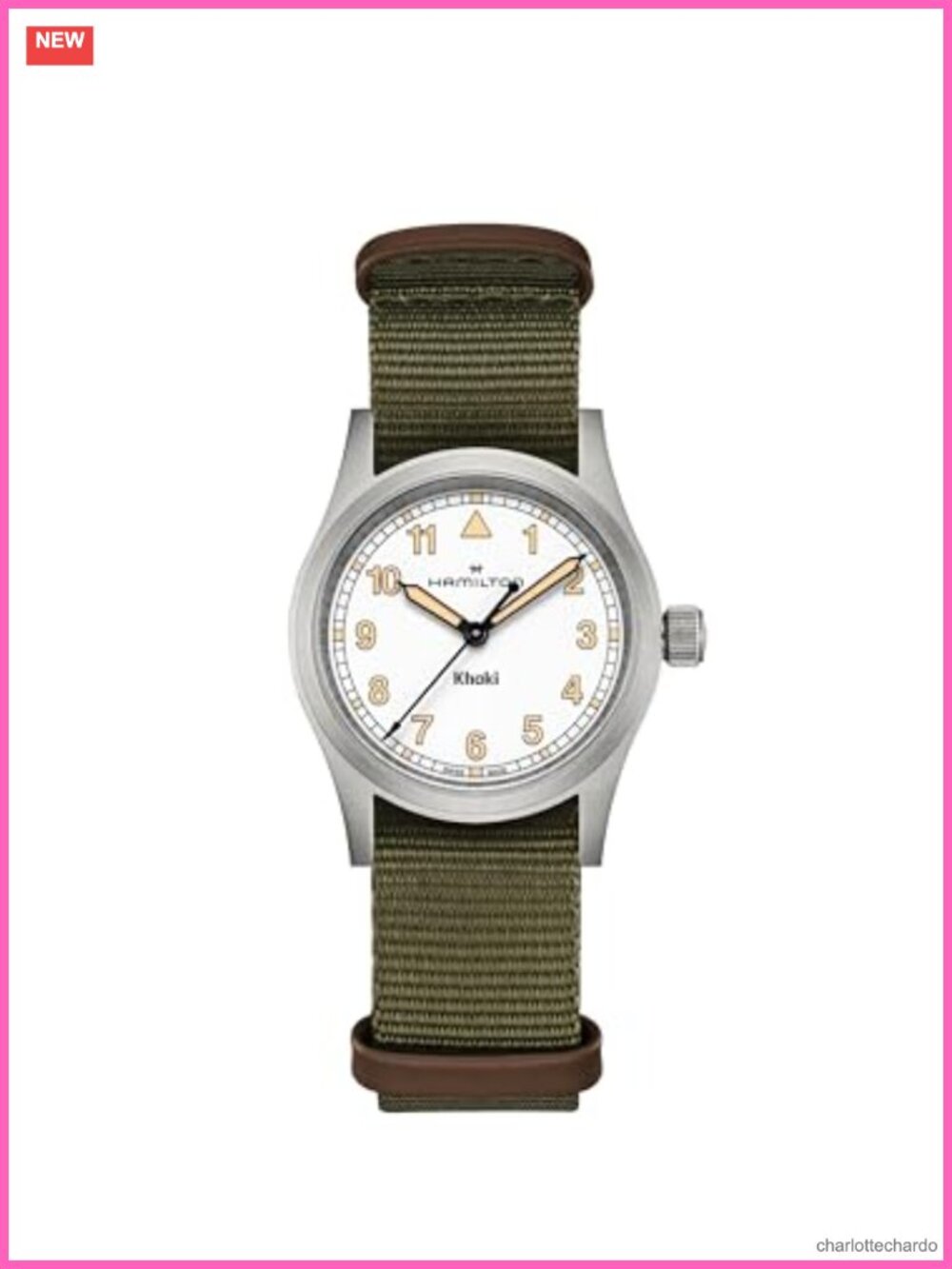 Hamilton Khaki Field Quartz 33mm Stainless Steel Textile Watch Sapphire